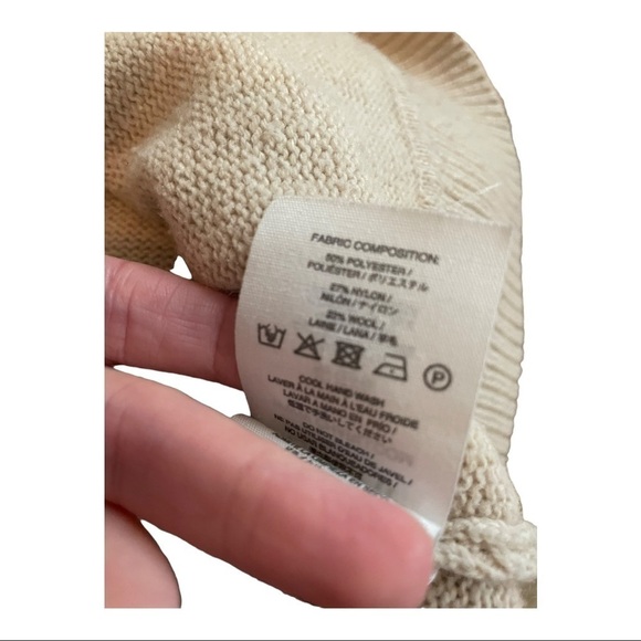 CHARLI Lanie tan sweater pullover V neck XS-small - Picture 9 of 15